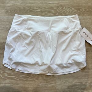 Athleta Run With It 14" White Skort-Size L